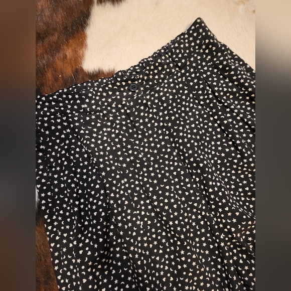 Pure silk Adrienne Vittadini Moon and Star pants - Picture 3 of 3